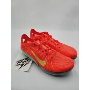Mens Size 5 Nike Track Spikes Air Zoom Victory 2 Bright Crimson Lime FD8411-600